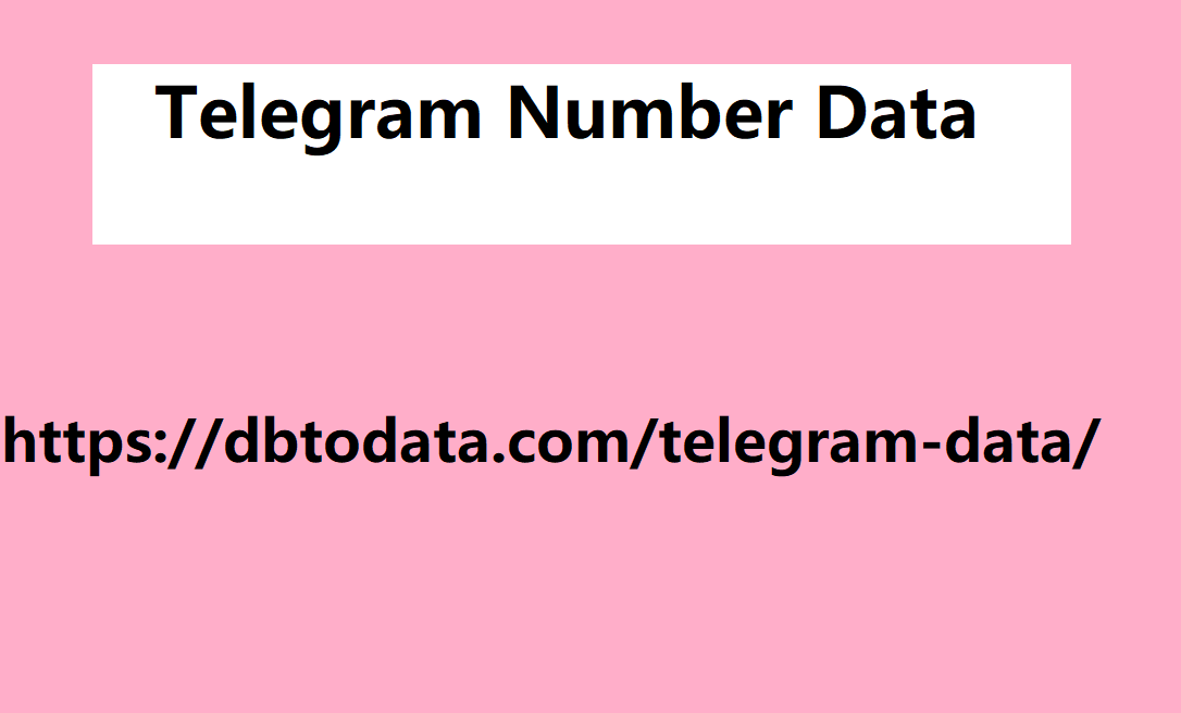 Belgium Telegram Number Data