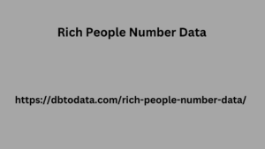 Rich People Number Data