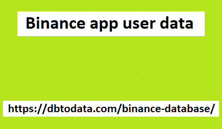 Binance app user data