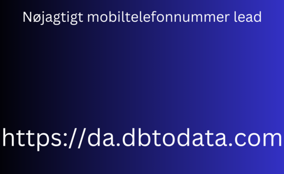 Nøjagtigt mobiltelefonnummer lead