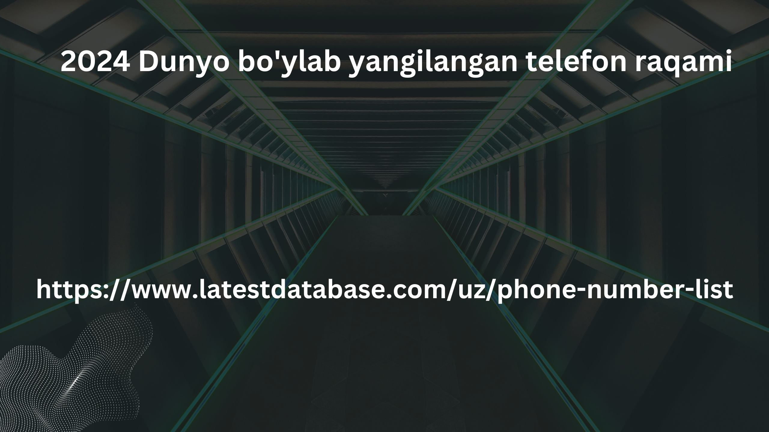 2024 Dunyo bo'ylab yangilangan telefon raqami