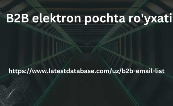 B2B elektron pochta ro'yxati