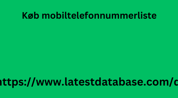 Køb mobiltelefonnummerliste