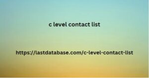 c level contact list