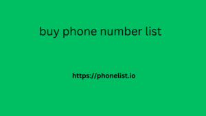 buy phone number list