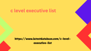 c level executive list