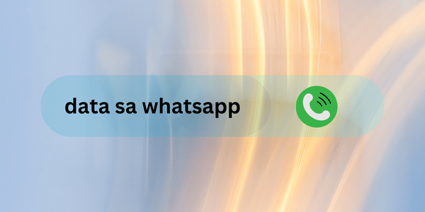 data sa whatsapp