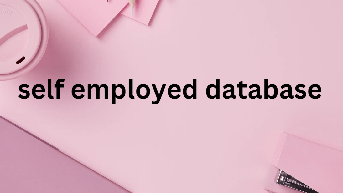 self employed database